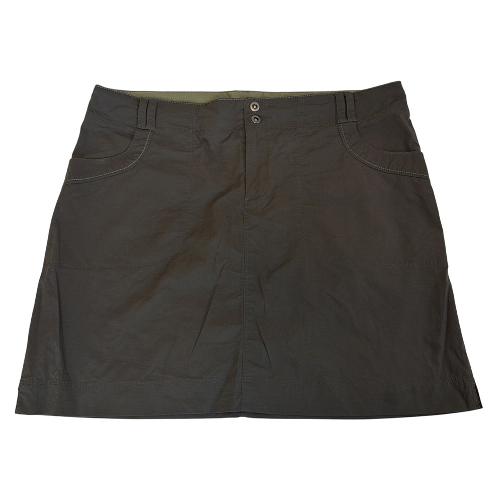 REI Co-op Women's Skirt Size 14 Hiking Dark Grey Pockets‎ Outdoor Athleisure